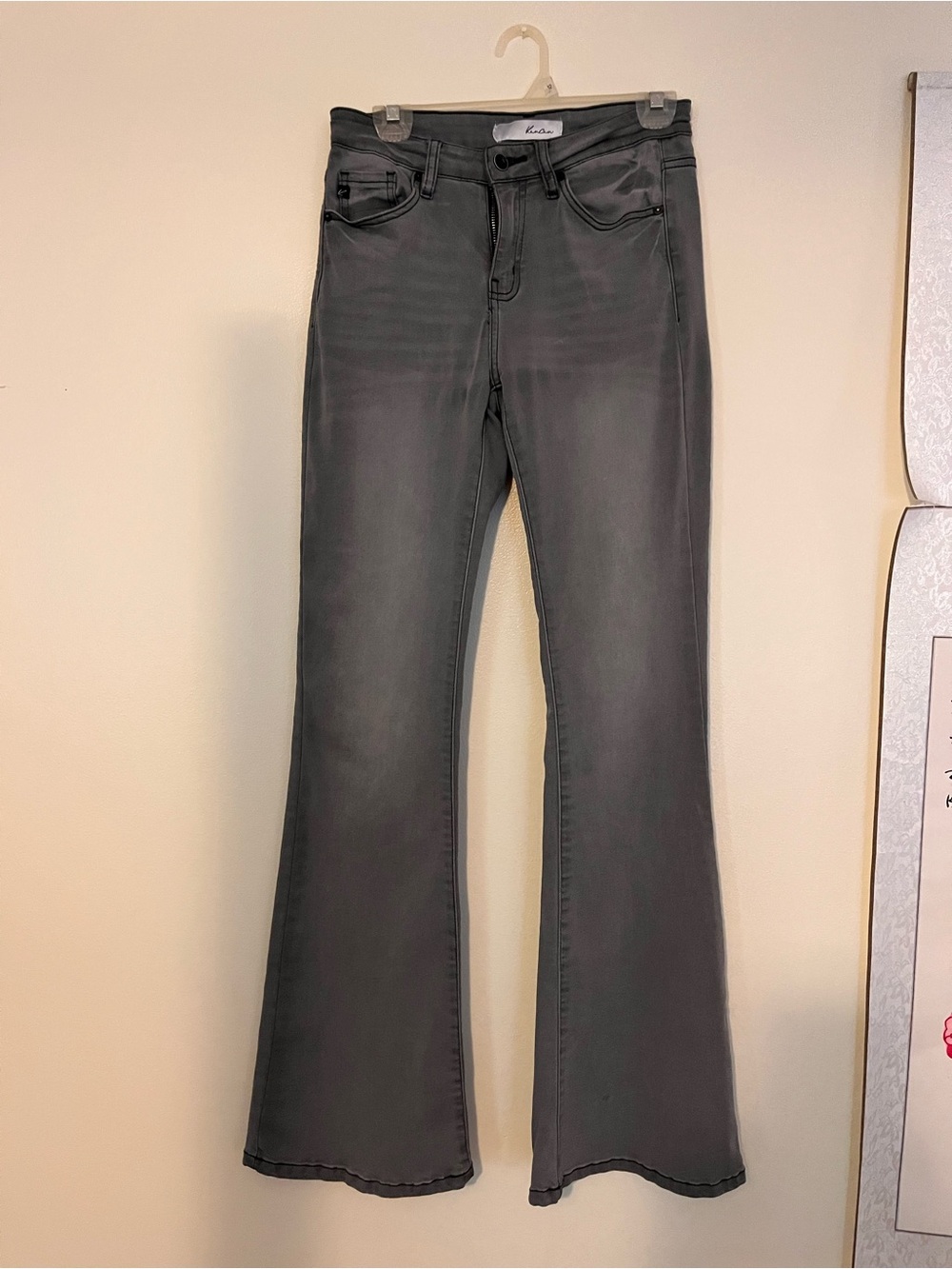KanCan Gray Flared Jeans